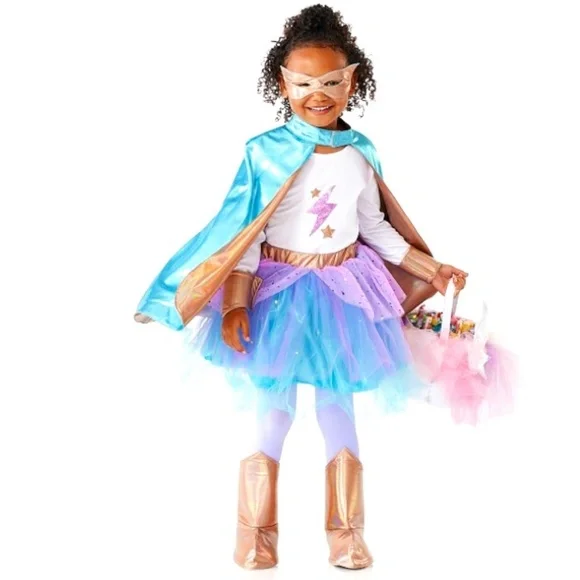 Superhero Light-up Girl Costume PBK/NWT - Picture 1 of 12